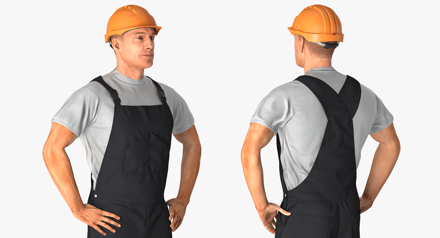 Construction Worker Black Uniform Obj   ConstructionWorkerBlackUniformwithHardhatStanding3dsmodel004 1B360EA1 5E65 4CB9 9F64 294072796479DefaultHQ 