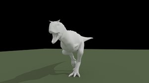 3d carnotaurus dinosaur rigged model