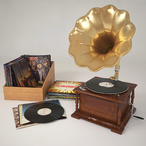3d gramophone record vinyl