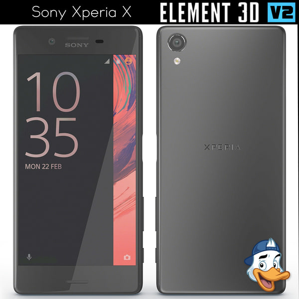 3d Model Sony Xperia X Element