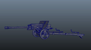 3d model gun zis-3
