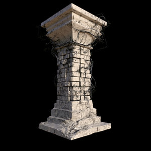 column ivy 3d model
