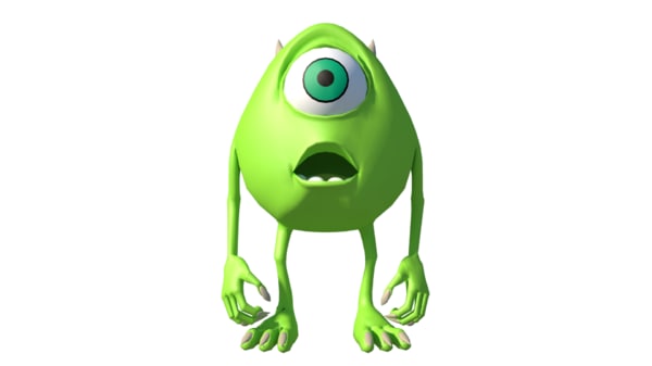 Monsters Inc The One Eyed Monster Mike Wazowski From Monsters Inc Coloring Page Monster Coloring Pages Cartoon Coloring Pages Easy Cartoon Drawings