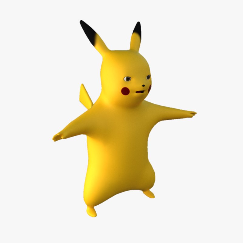 3d max pokemon pikachu