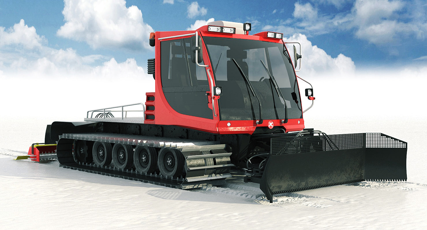 3d model snowcat pistenbully 100