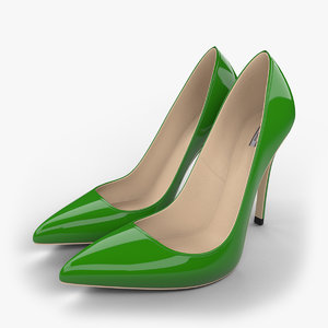 realistic green stiletto shoes max