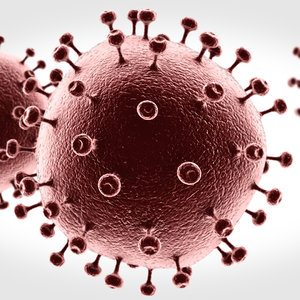 hiv aids virus 3d model
