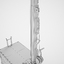 3d light tower mast model