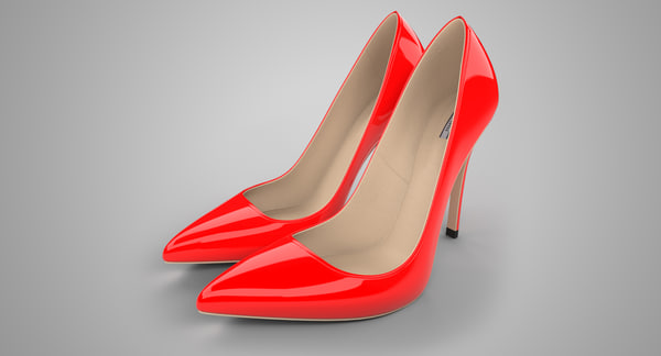 red stiletto shoes
