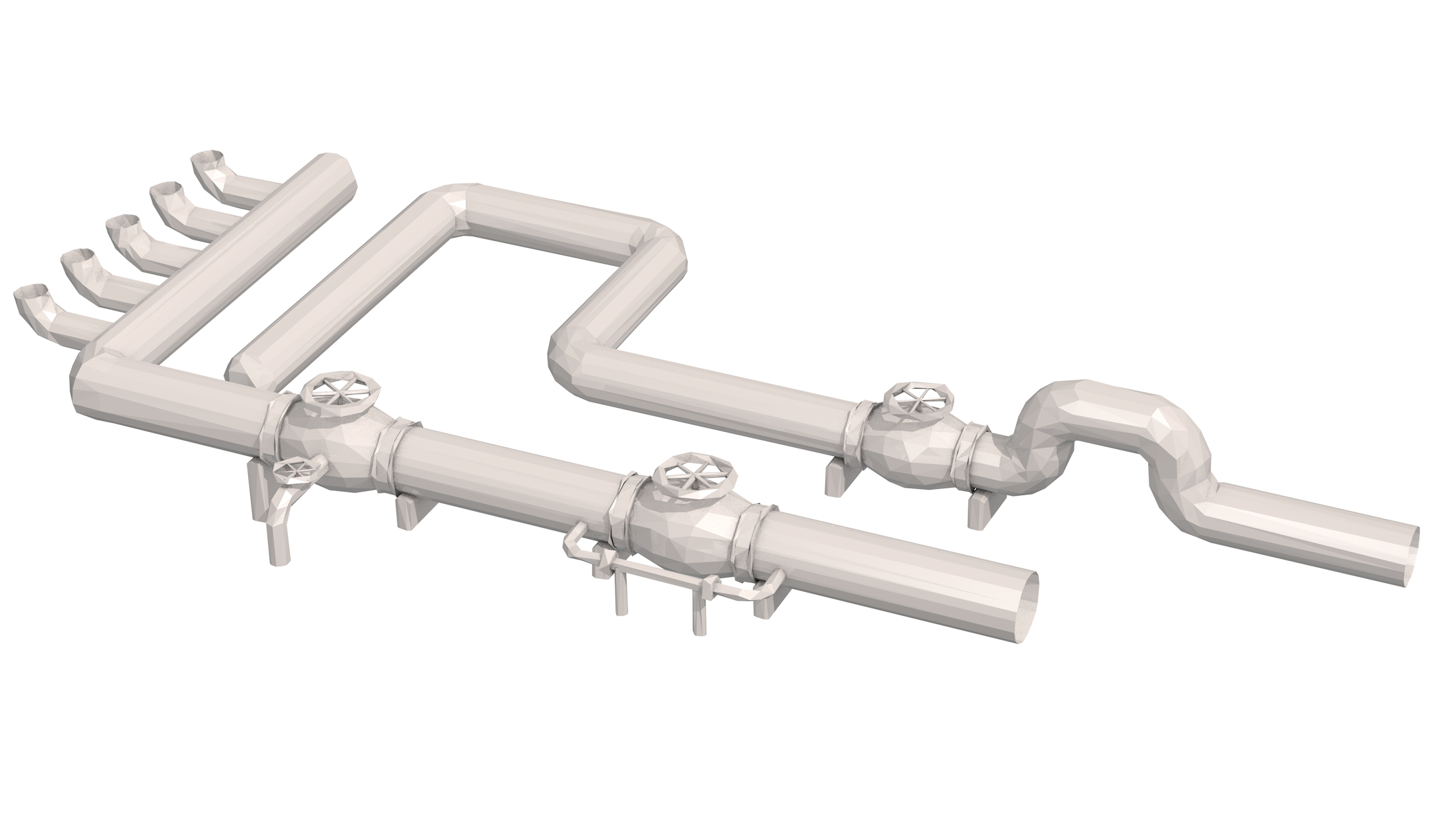 pipes 3d model