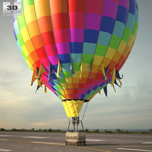 hot air balloon c4d