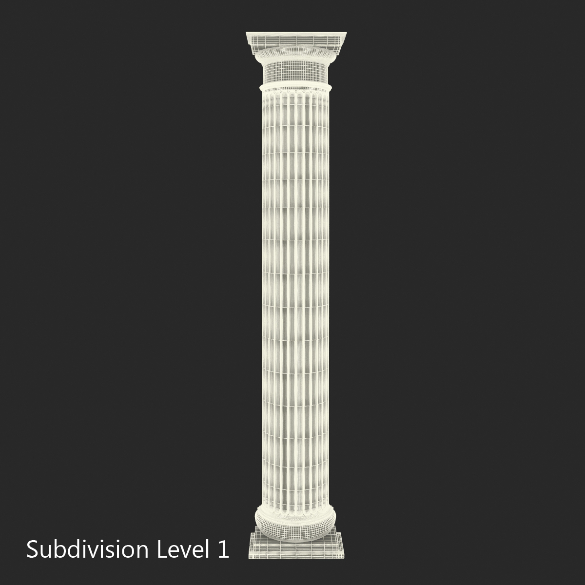 pilasters 2 column 3ds