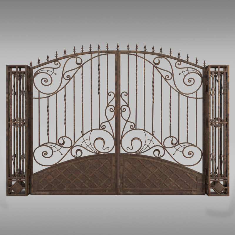 gate patterns 3d model