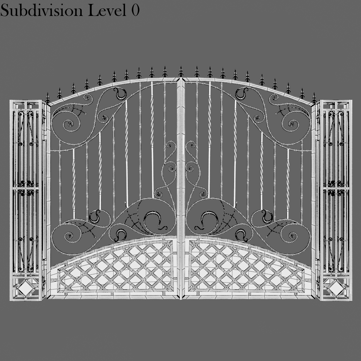 gate patterns 3d model
