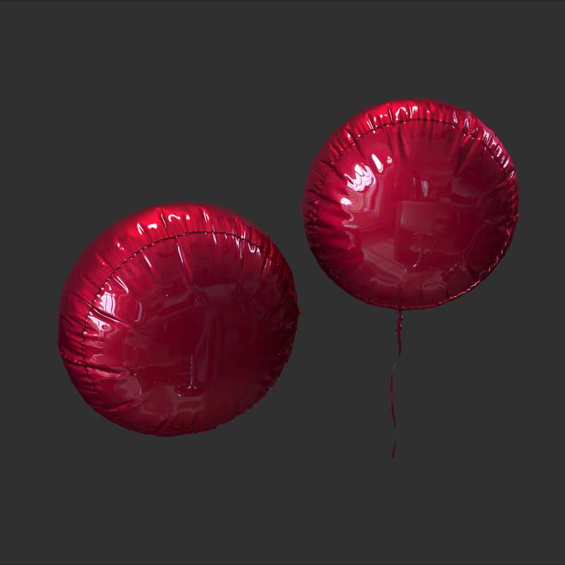 cylinder balloon obj