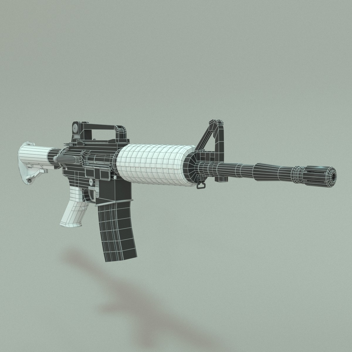 3d obj m16 usa modeled