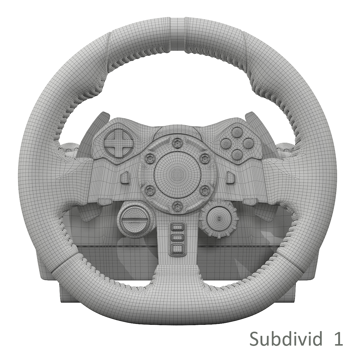 logitech g29 steering wheel 3d model