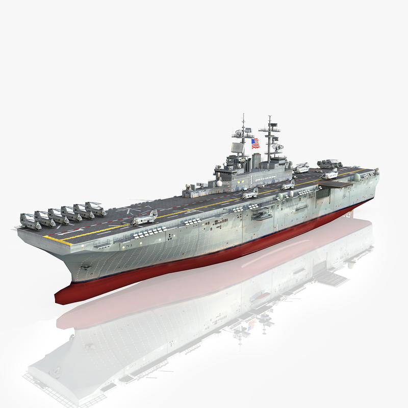 uss wasp lhd 3d max