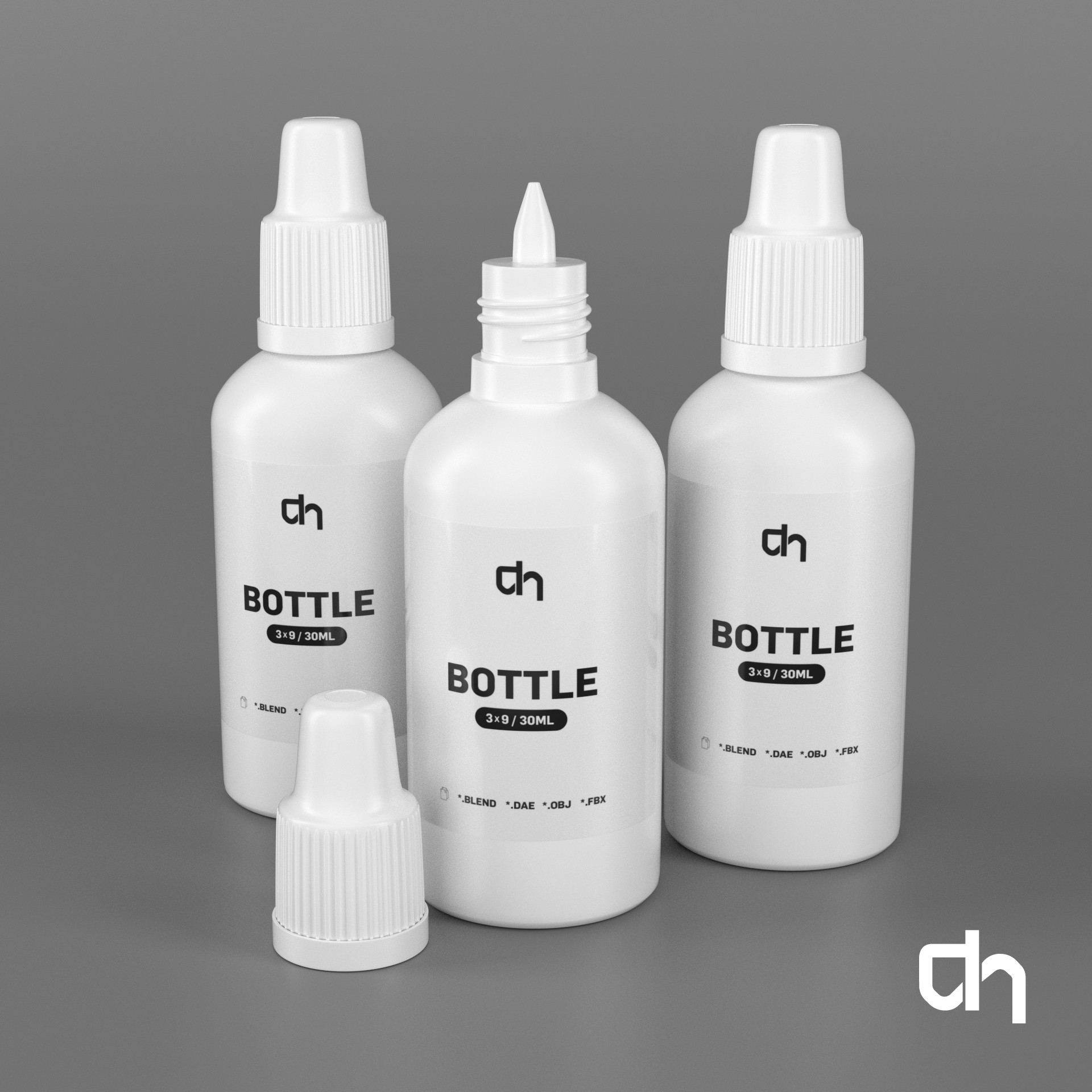 obj plastic bottle cm