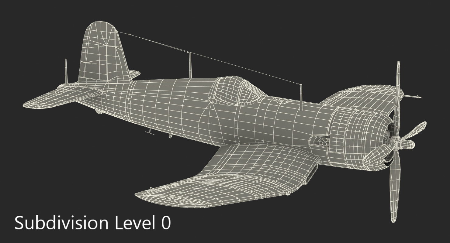 战斗机f4u海盗船美国海军陆战队装备3d模型3d模型