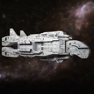 sci-fi spaceship 3d model