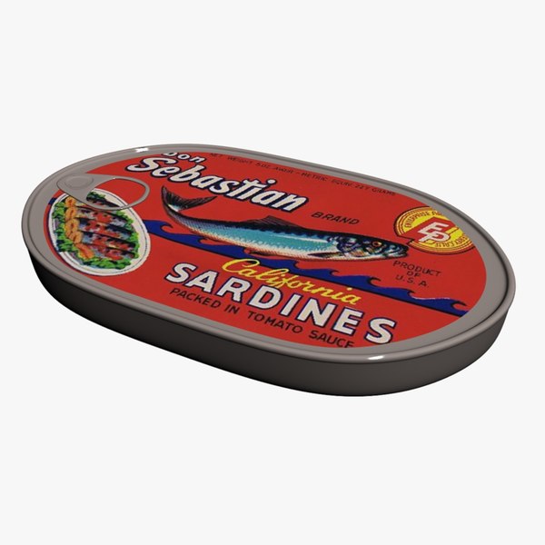 sardine cans 01 3d 3ds