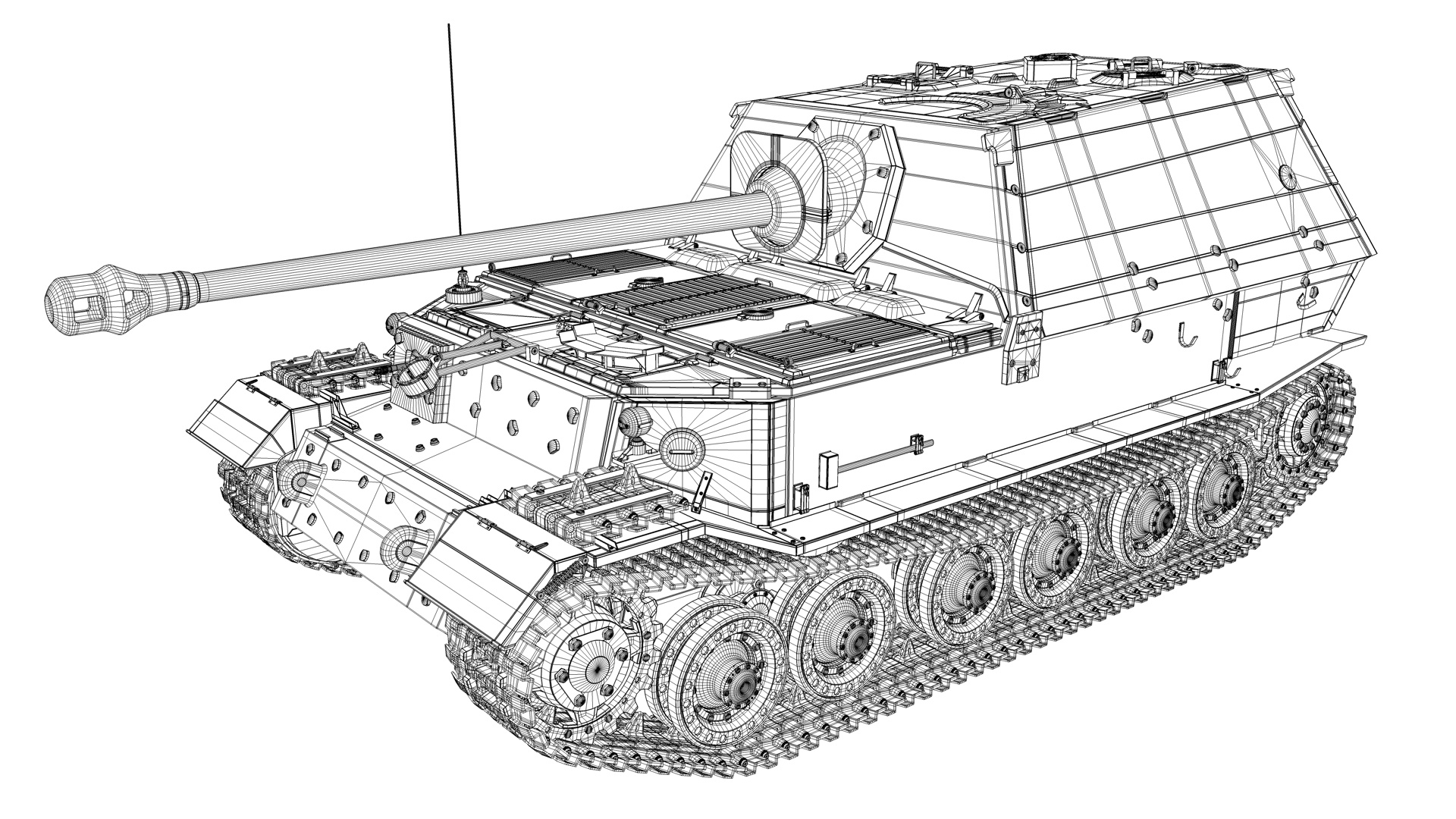 Как нарисовать танк е 25