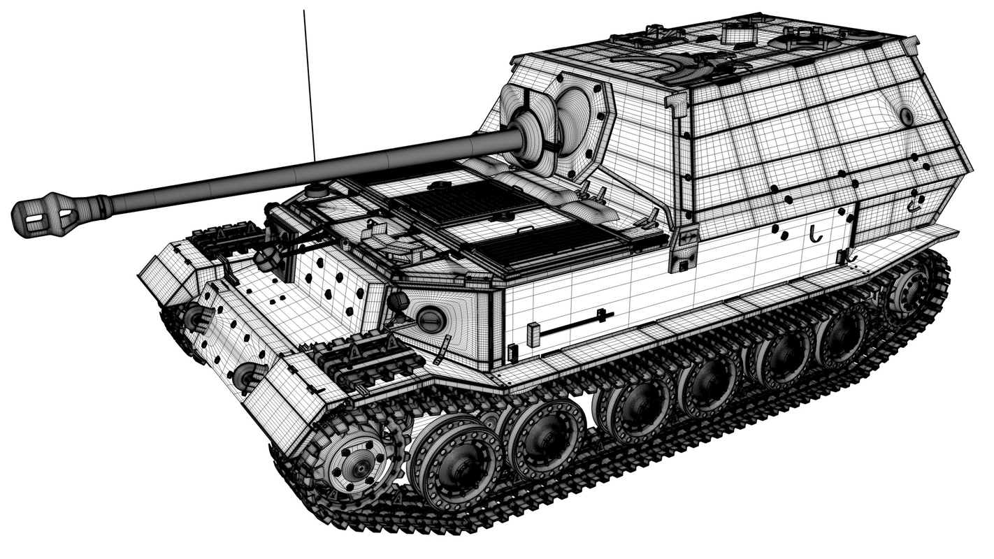 Танк фердинанд рисунок