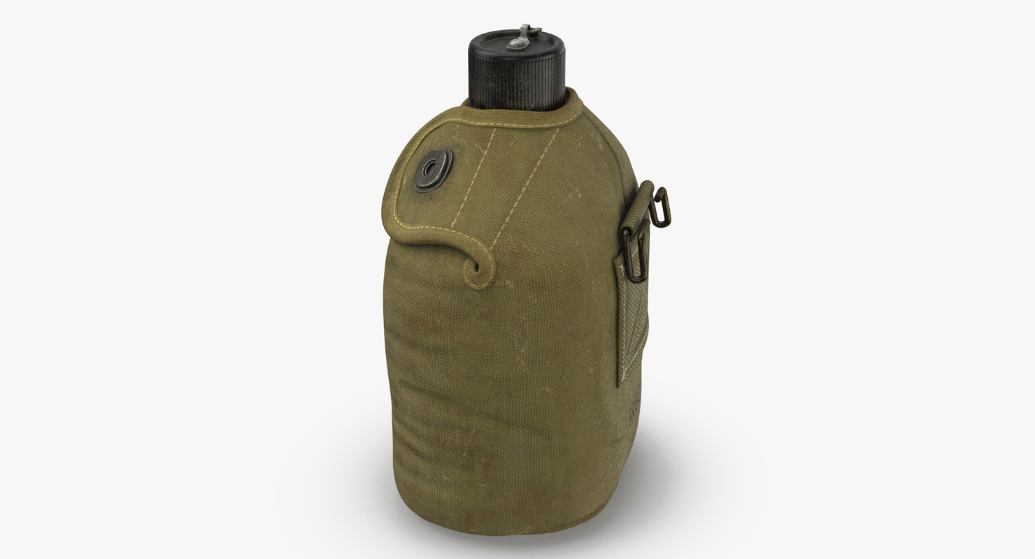 3d canteen cover wwii - model