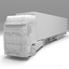 3D model mercedes actros semi trailer