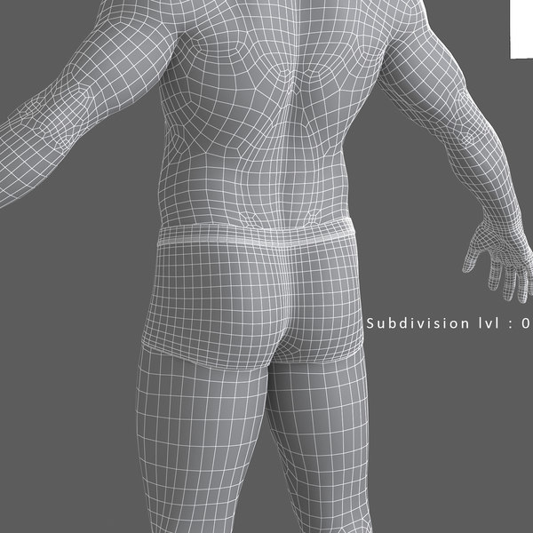 Photorealistic male body realistic head model | 1142050 | TurboSquid