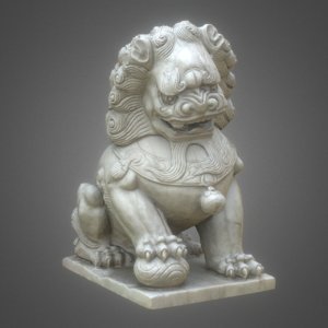 3d 8k guardian lions foo model