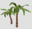 modular cartoon palm leaf 3D model