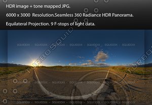 SUNRISE OVER ANZA-BORREGO DESERT ROAD, 360 PANORAMA #560