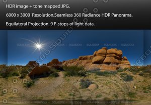 JOSHUA TREE ROCK FORMATIONS 2017 # 4 , 360 PANORAMA #570
