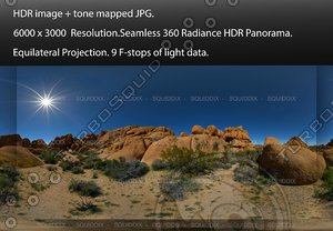 JOSHUA TREE ROCK FORMATIONS 2017 # 5 , 360 PANORAMA #571