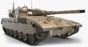 3D battle tank merkava mark