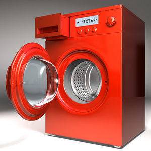 3d washing machine model