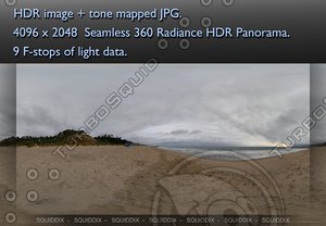 BEACH ON A CLOUDY DAY , 360 PANORAMA #57