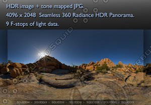 JOSHUA TREE SUNSET ROCK FORMATIONS 2010 # 1, 360 PANORAMA #62