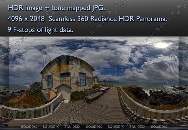 Texture 360 panorama ocean