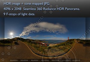 THE GOLDEN GATE AT SUNSET  , 360 PANORAMA #158