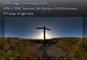 SUNSET AT PORTOLA CRESPI CROSS IN CARMEL  , 360 PANORAMA #188