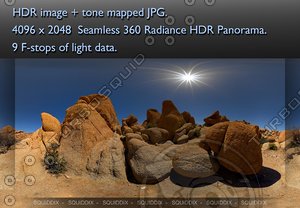 JOSHUA TREE ROCK FORMATIONS 2010 # 1 , 360 PANORAMA #345