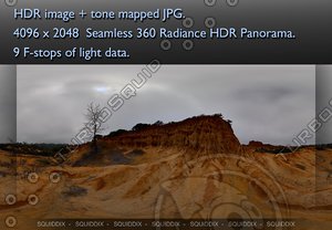 ERODED HILLS, 360 PANORAMA #456