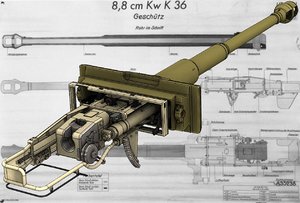 3d tank gun 8 cm