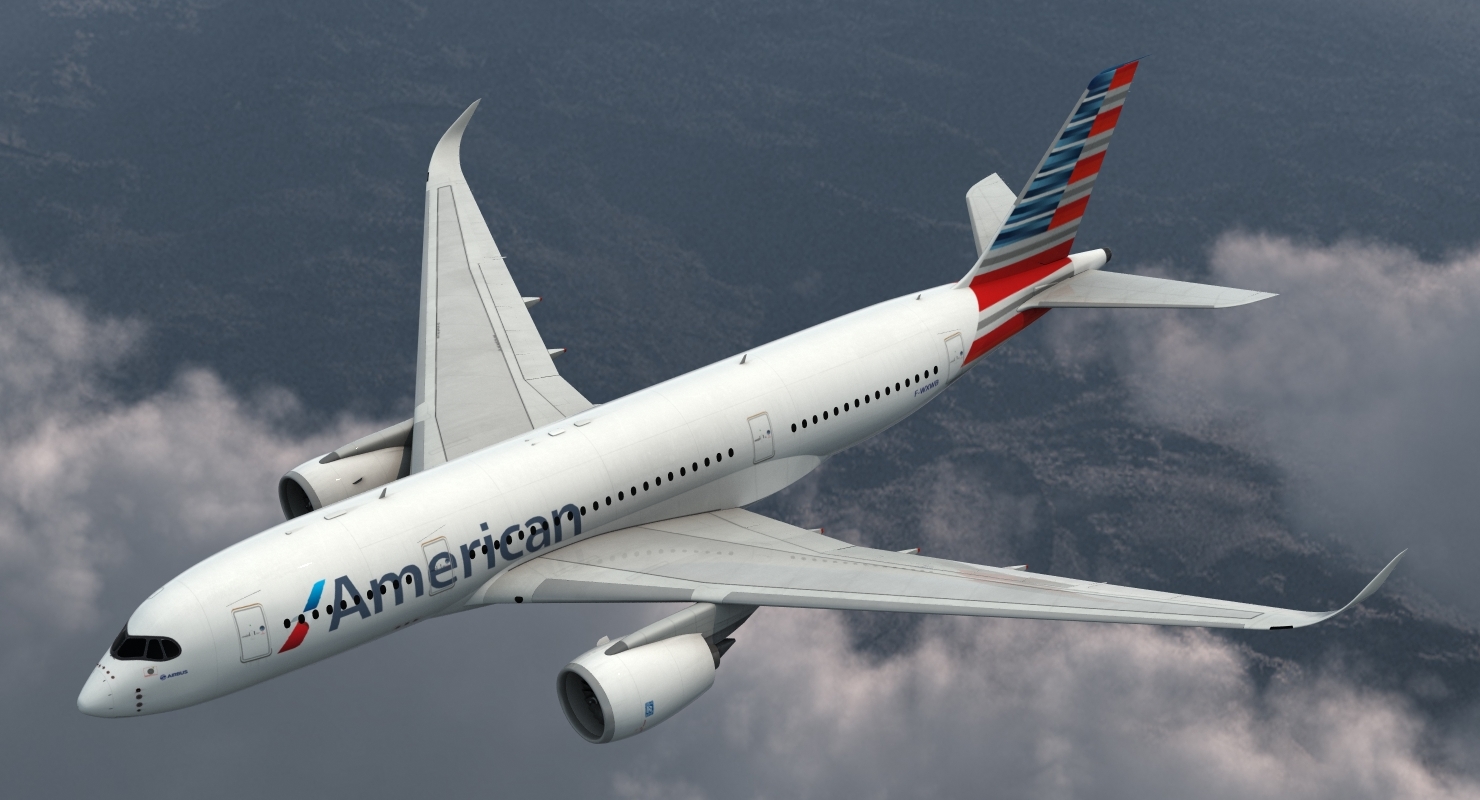 Airbus a350-800 american airlines 3D model | 1147325 | TurboSquid