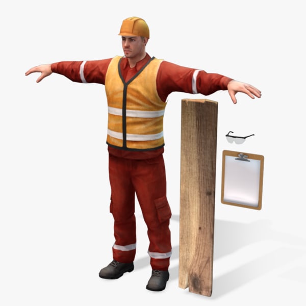 real-time worker 2 0 3d model