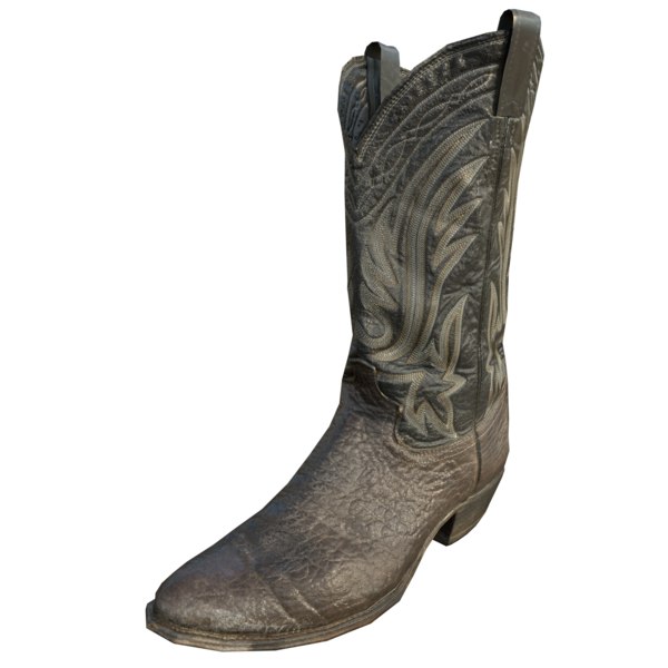 cowboy boots gray