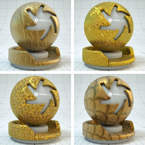 4 Gold Fabric Materials